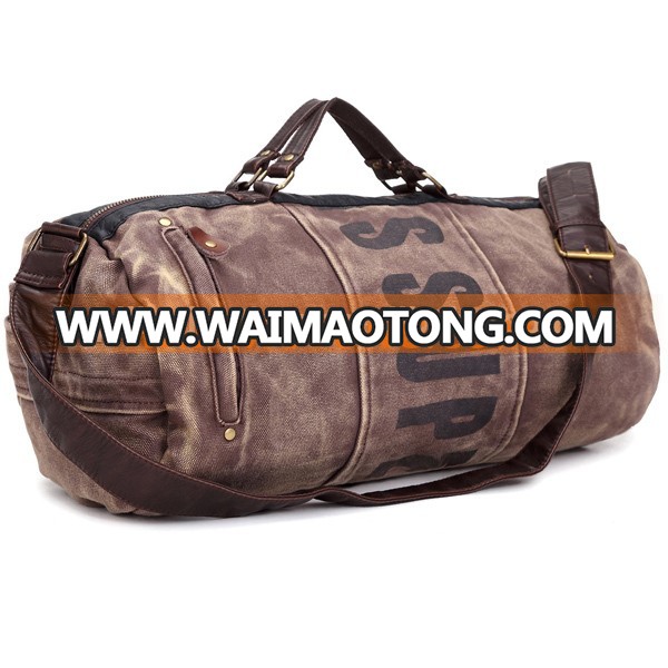 Top sale fashion men custom canvas duffle sport gym bag